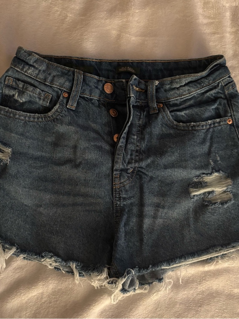 Denim shorts